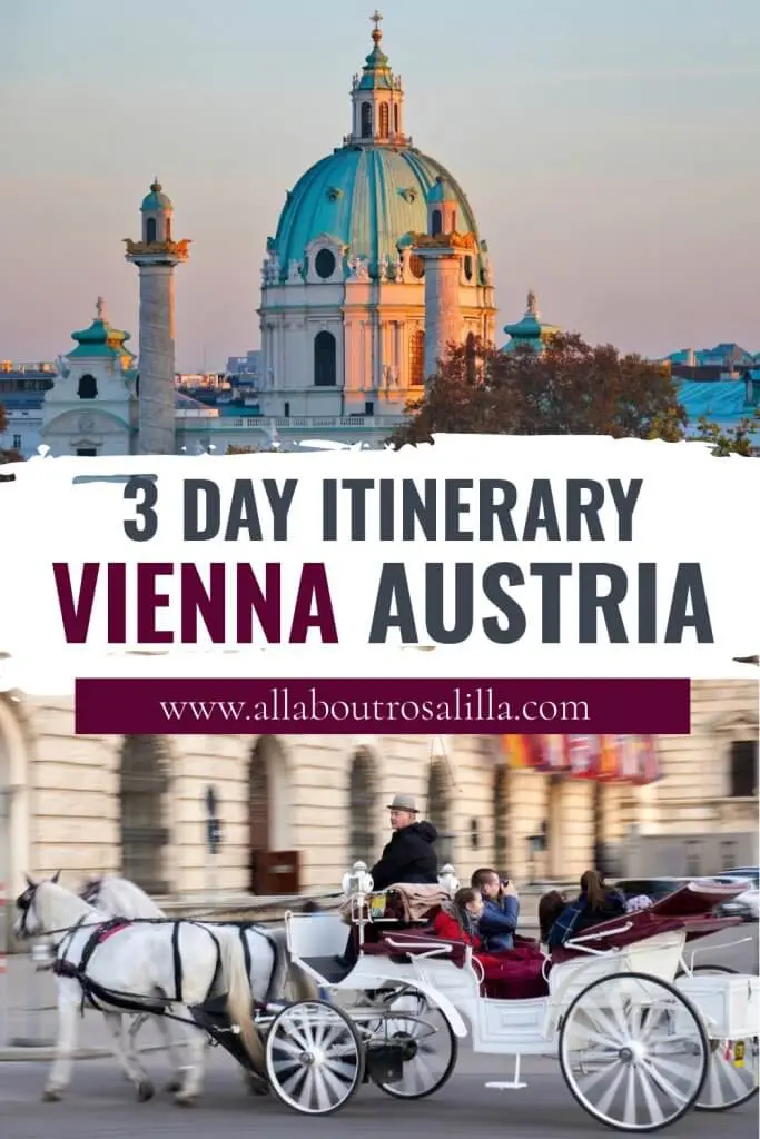 Photo of A horse-drawn carriage with passengers in front of a historic building in Vienna, Austria. | Wander Sober