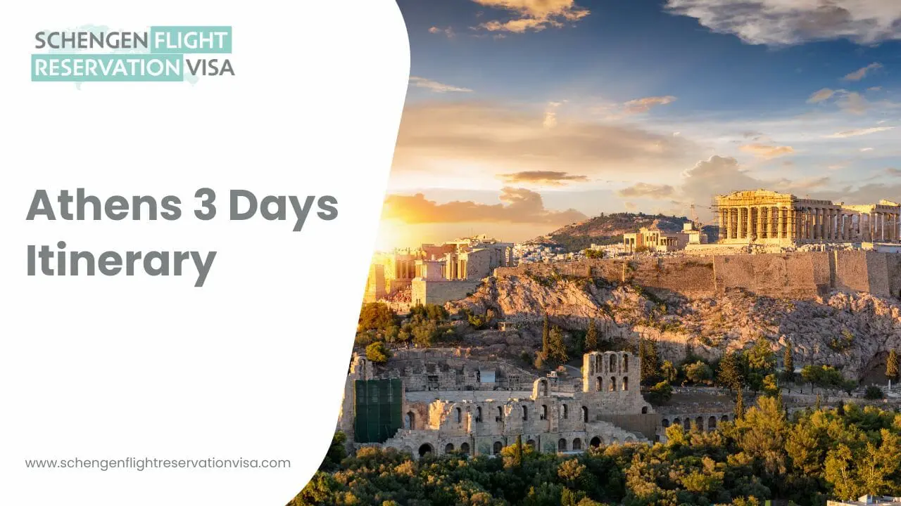 Photo of A scenic view of the Acropolis in Athens, Greece, with historical structures and a sunset sky. | Wander Sober