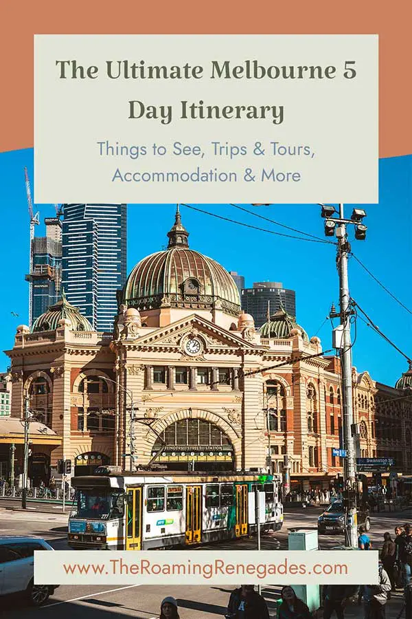 Photo of Flinders Street Station in Melbourne with trams and skyscrapers in the background. | Wander Sober