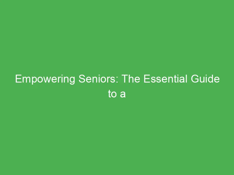 empowering seniors the essential guide to a sober coach for seniors in toronto 54896