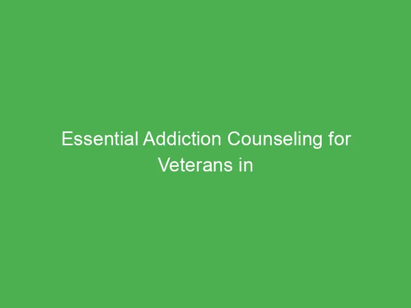 essential addiction counseling for veterans in toronto a path to recovery and support 55013